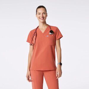 Catarina One-Pocket Scrub Top™ - SPICED CIDER *LIMITED EDITION*